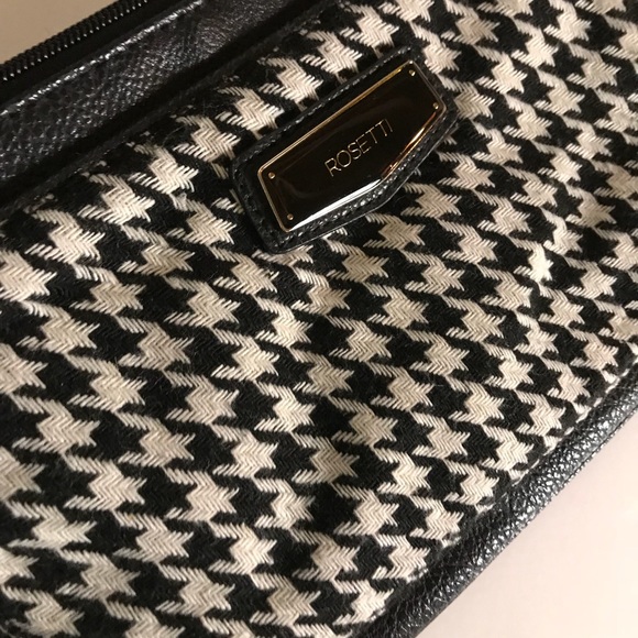 Houndstooth Crossbody Bag handbag lots of pockets - Picture 5 of 8
